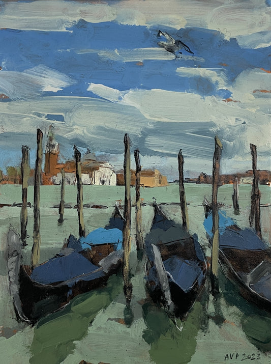 Gondolas, Giudecca Canal, Venice IV