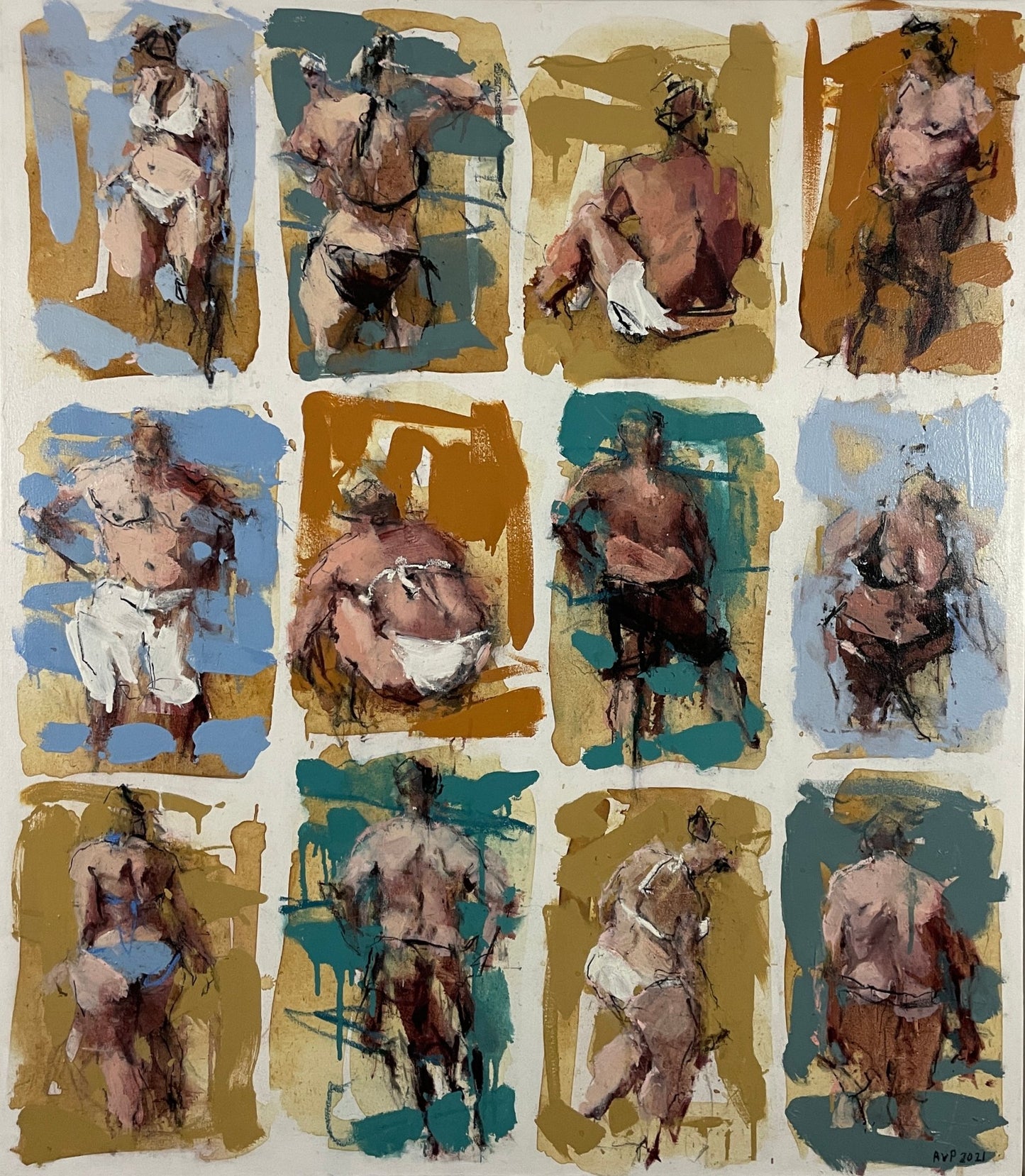 Twelve bathers V